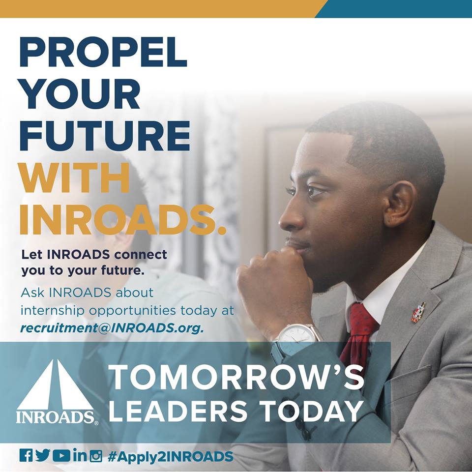 INROADS's tweet photo. Students, it is that time of year to find your next summer internship. Apply to INROADS today to get real experience at a Fortune 500 company this summer. https://t.co/CJacdWuZO9 #Apply2INROADS https://t.co/nF6dLvsKPE