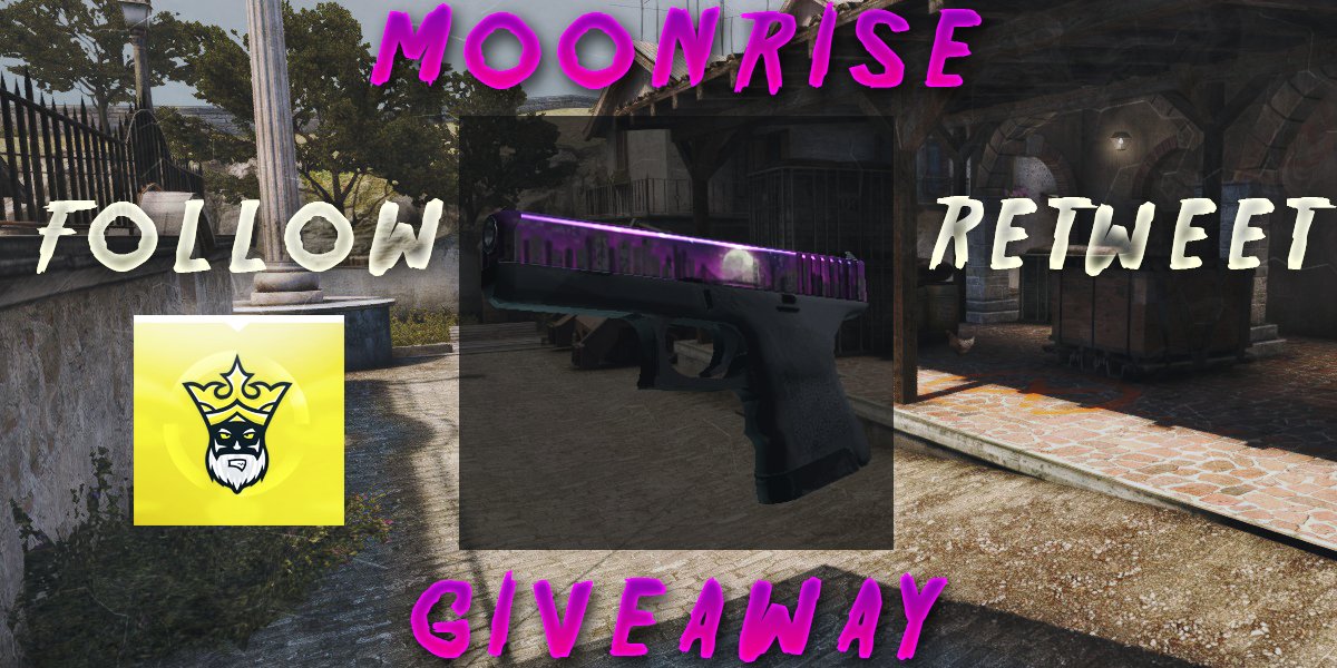 so here it is the giveaway from the new collection.
Glock-18 | Moonrise GIVEAWAY!!🔥🔥
- Retweet 
- Follow <a href="/CSGOKings_Win/">CSGOKings</a>
- subscribe to youtube.com/channel/UCHNg5…
- and if you want visit CSGOKings.win

Gl to everyone ! Rolling in 2 days 🍀🍀