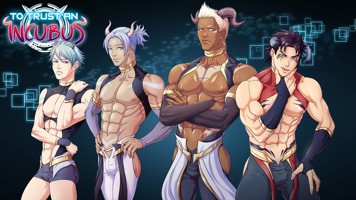 To Trust an Incubus is a sexy #bara and #yaoi visual novel #datingsim where...