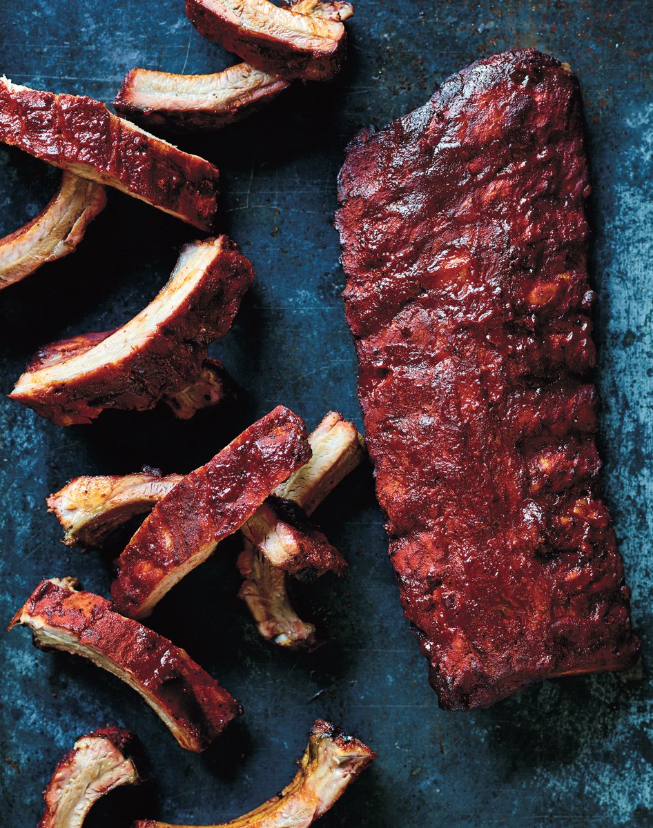 My new cookbook drops ONE WEEK from today! With over 100 recipes, like these smoked gochujang pork ribs. Check it out: amzn.to/2hb7Vtj