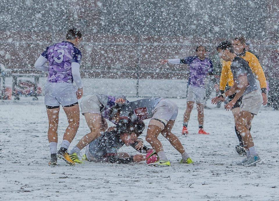 Some pictures from our snowy win in Towson, MD