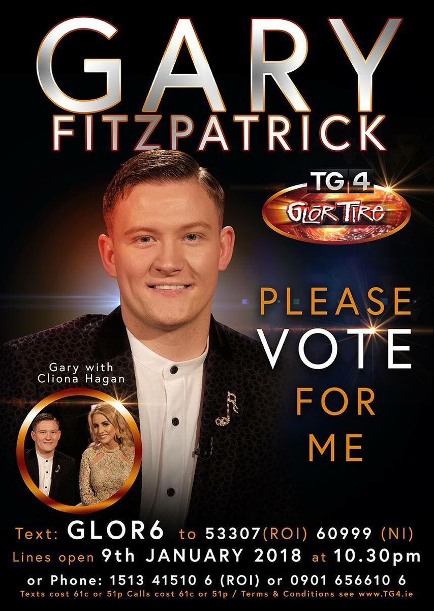 GaryFitzMusic's tweet photo. Thanks to everyone who’s still voting for me on @CeolCountry TG4. Looking forward to a great night watching it with family and friends in Peters Bar Newtoncunningham, Donegal! @ClionaHagan #glortire #voteglor6 VOTE GLOR 6 https://t.co/J8LzfvyMlJ