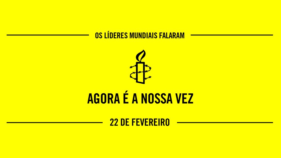 AmnistiaCoimbra's tweet image. Os líderes mundiais já falaram. Dia 22 é a nossa vez. Não percam! #ItsOurTurn #AmnestyAction