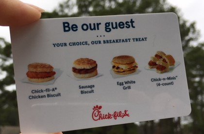 cfa1960walters's tweet photo. Looks like another rainy afternoon...sigh. Let chicken cheer you up! Make a purchase in our drive-thru at Chick-fil-A 1960 &amp; Walters on Tuesday, Feb. 20, 2018 between 8-10pm and receive a FREE offer for a breakfast treat! #everybodylikesfreechicken #rainraingoaway https://t.co/cxXF56C9IA