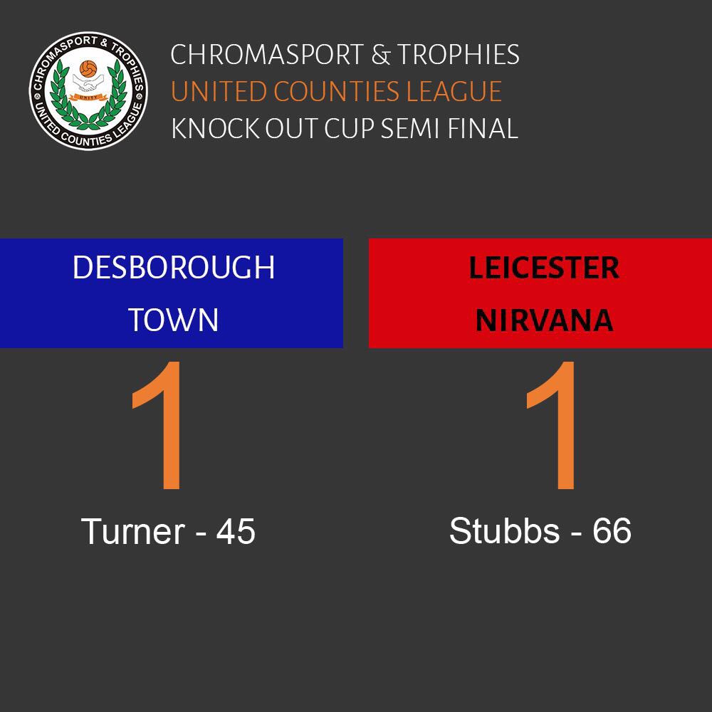utdcos's tweet photo. 66’: GOAL! Stubbs scores for @LeicNirvana! @desboroughfc 1 v 1 @LeicNirvana. Interesting final 24 minutes #UCLKOC https://t.co/ncysljKRce