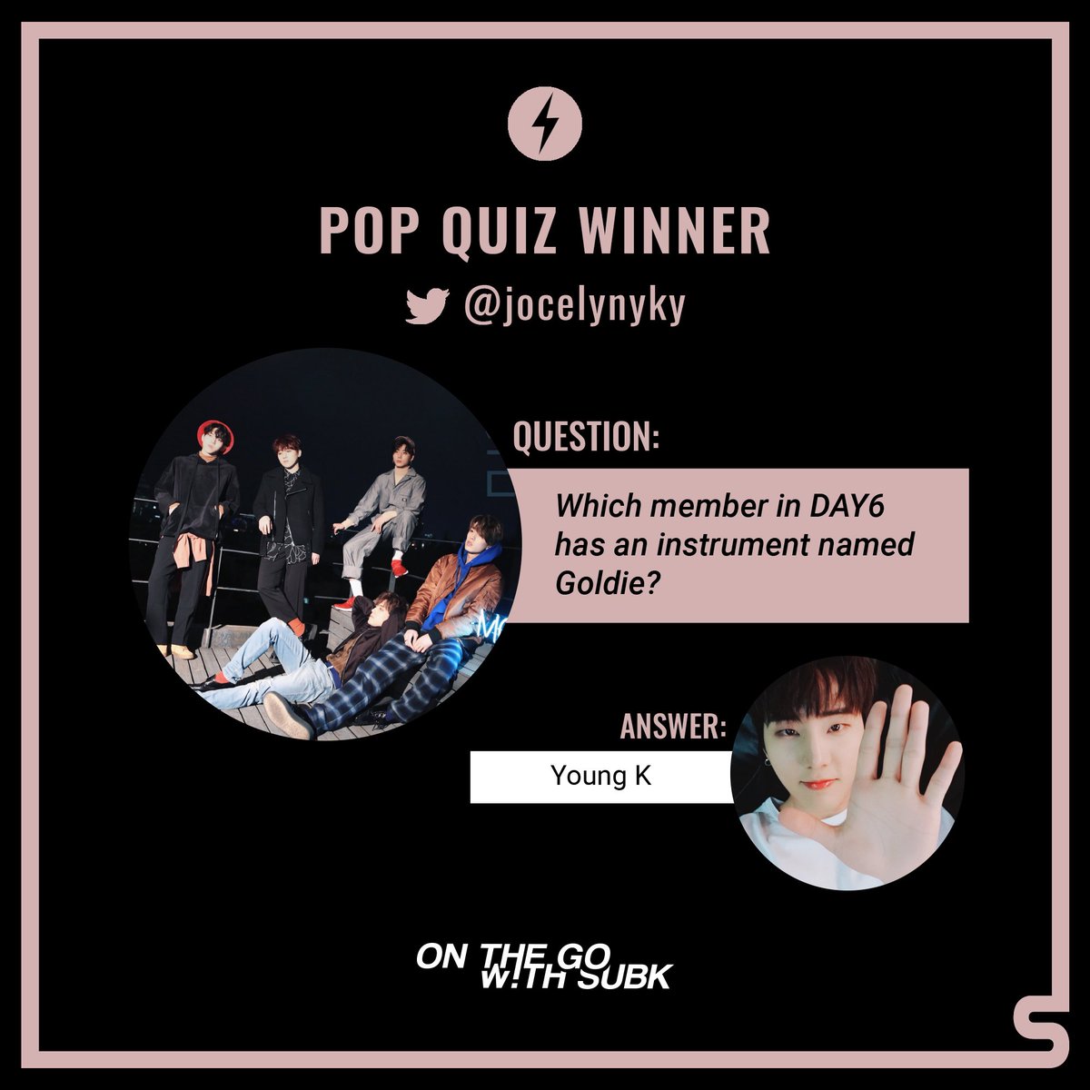 SubKultureEnt's tweet photo. Congrats @jocelynyky 🙌🏻🎉 You’re our winner from last week's #OnTheGoWithSubK newsletter ✏️ Pop Quiz ✏️! Please DM us to claim your prize 🤗 Make sure you’re subscribed so you don’t miss out on our next giveaway: https://t.co/fagrC2xqe4 📧 https://t.co/odEeAiIxzm