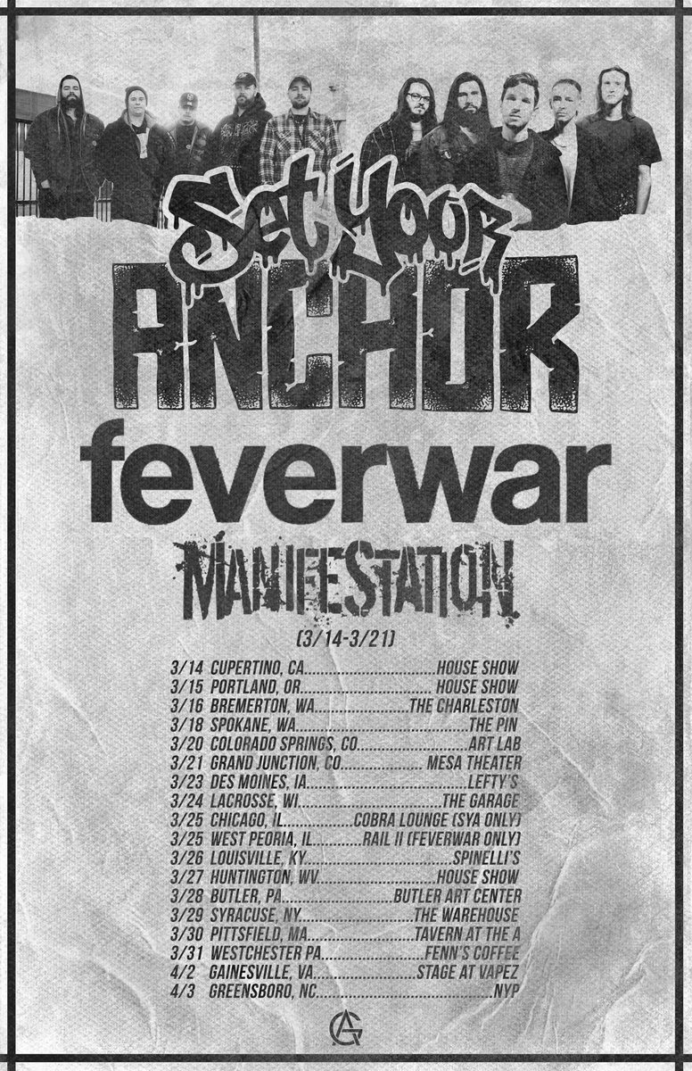 TOUR TOUR TOUR.
Real excited to play some new spots on this run! 
#CATCHTHEFEVER
