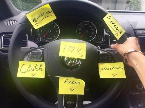 Cuando le presto el coche a mi novia.