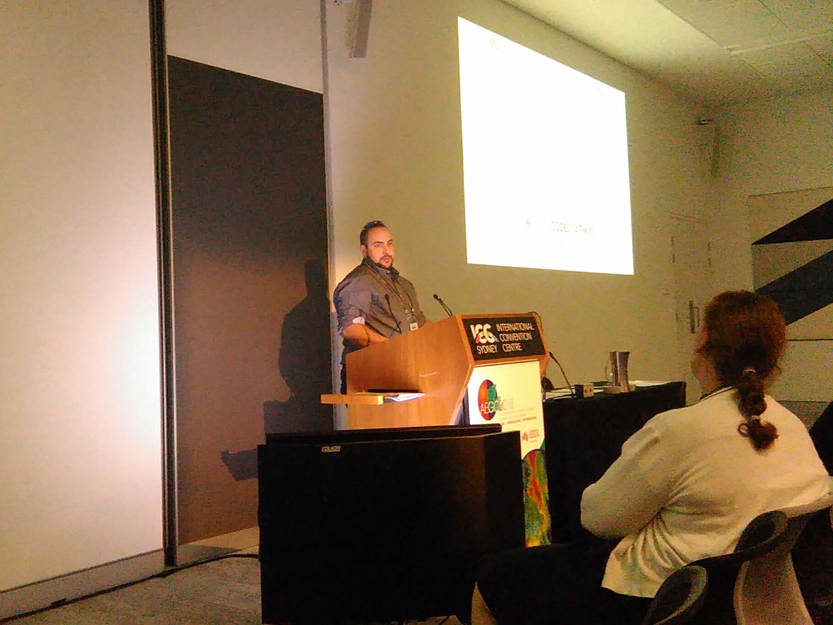 Matthew Cracknell (@geofizznerd) on Twitter photo Steve Kuhn <a href="/tmvc_utas/">Mining Value Chain</a> PhD student talking machine learning for greenfields under cover lithology mapping at #AEGC2018 Steve Kuhn <a href="/tmvc_utas/">Mining Value Chain</a> PhD student talking machine learning for greenfields under cover lithology mapping at #AEGC2018