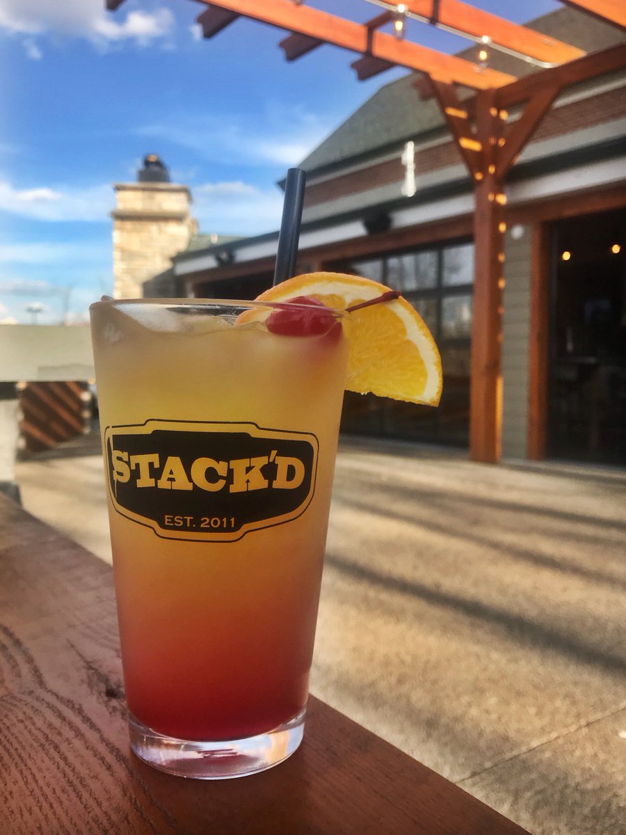 StackdWexford's tweet photo. The garage doors are open in the bar which means one thing - fruity drinks! Come on in and pretend it's summer with us! #stackdpgh https://t.co/X7HQUXOVgP