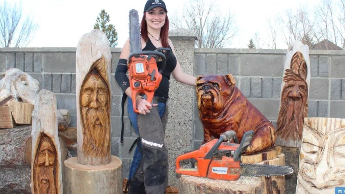 CBC Kamloops on Twitter "Alberta chainsaw artist to carve public