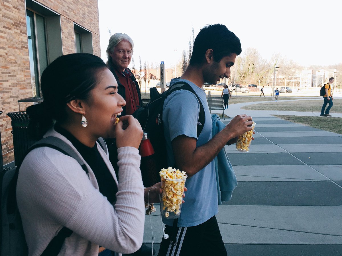 umbcdining's tweet photo. We surprised and delighted today with free popcorn up near the PAHB! Hope you enjoyed! Love, Chartwells ๐ #lovechartwells #umbcdining https://t.co/skVpYVUczA