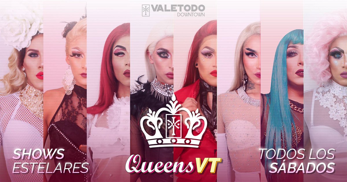 ValeTodoDT's tweet photo. Existen las drags y existen nuestras #QUEENSVT. 

Encuentra sus shows estelares en esta temporada especial de sábados. 
Evento► https://t.co/2lk5SAkzDP

#SomasVala #ViveLaNoche https://t.co/4fReusGWoW
