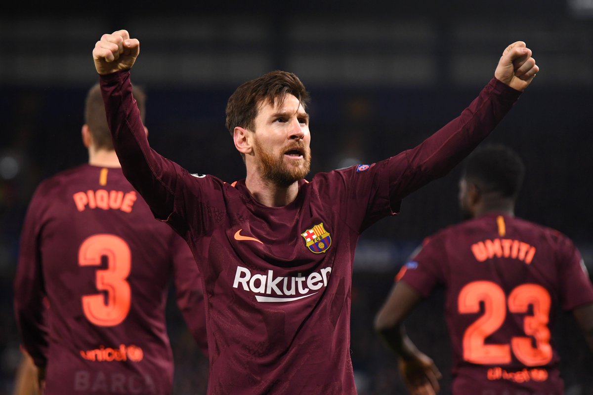 Imbang 1 - 1, Lionel Messi menggebraknya melawan Chelsea untuk mendapatkan hasil imbang untuk Barcelona