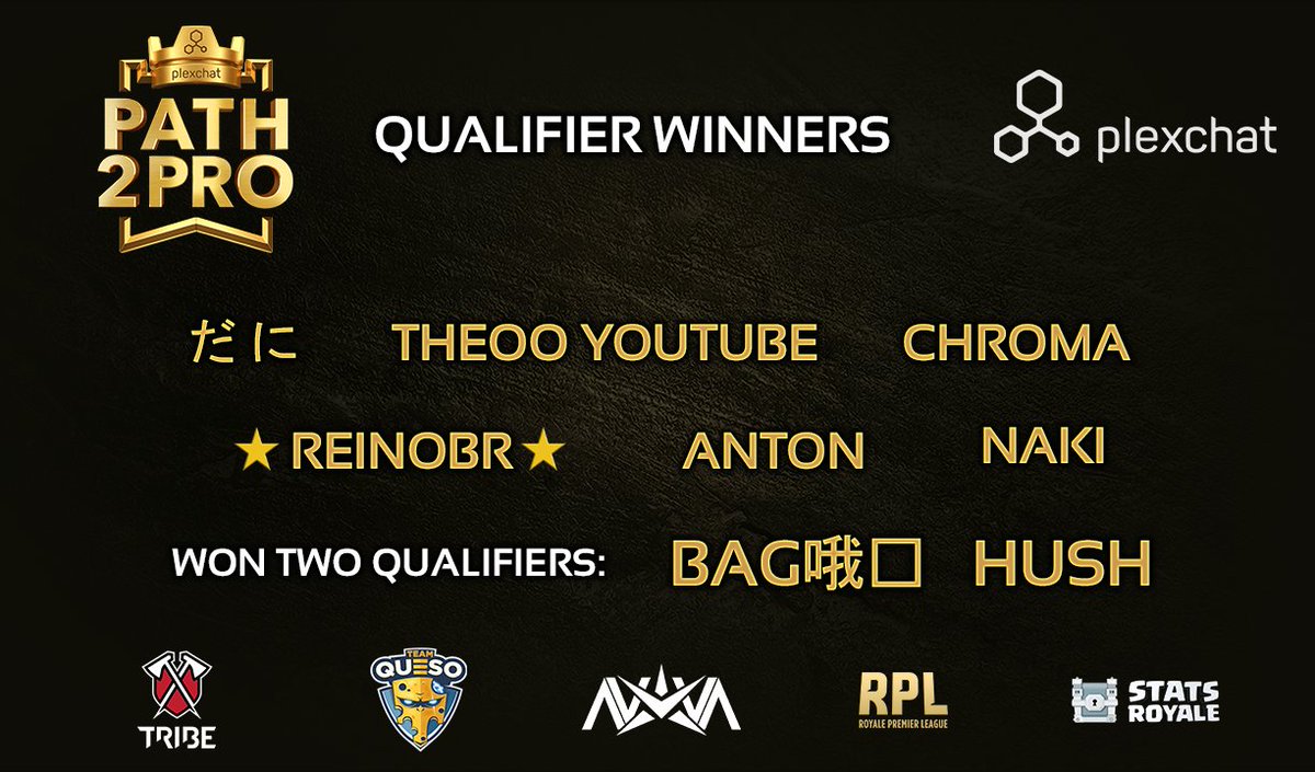 plexchat's tweet image. CONGRATS to MORE #Path2Pro winners, including two-time winners bag哦过 &amp;amp; Hush! The preliminaries are ALMOST over - time to see what our top finishers are made of in the brackets!
