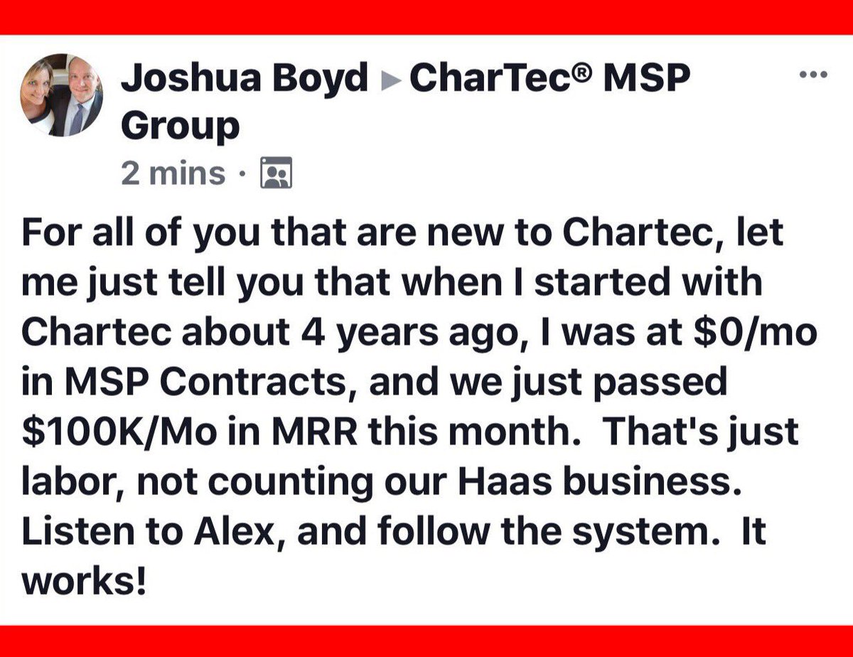 chartec_haas's tweet photo. Great MSP results start at #CharTecACADEMY https://t.co/7XTvylFn0k