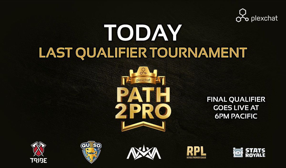plexchat's tweet image. Your LAST CHANCE to qualify for a chance to compete for a professional @ClashRoyale contract is TODAY! Password goes out at 6pm pacific: goo.gl/zHtAWD