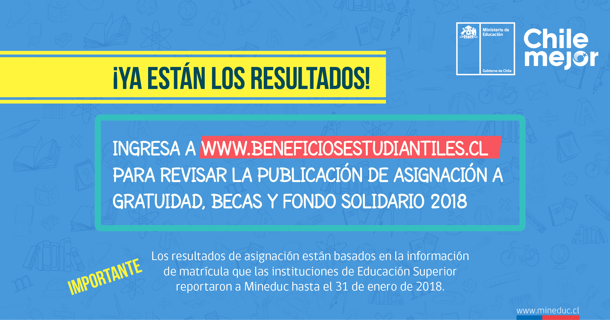 Ministerio De Educacion Auf Twitter Revisa Tus Resultados De Asignacion Gratuidad Y Beneficios Estudiantiles Ingresa A Https T Co Livwhmbkth Https T Co Nezhddqatw Twitter