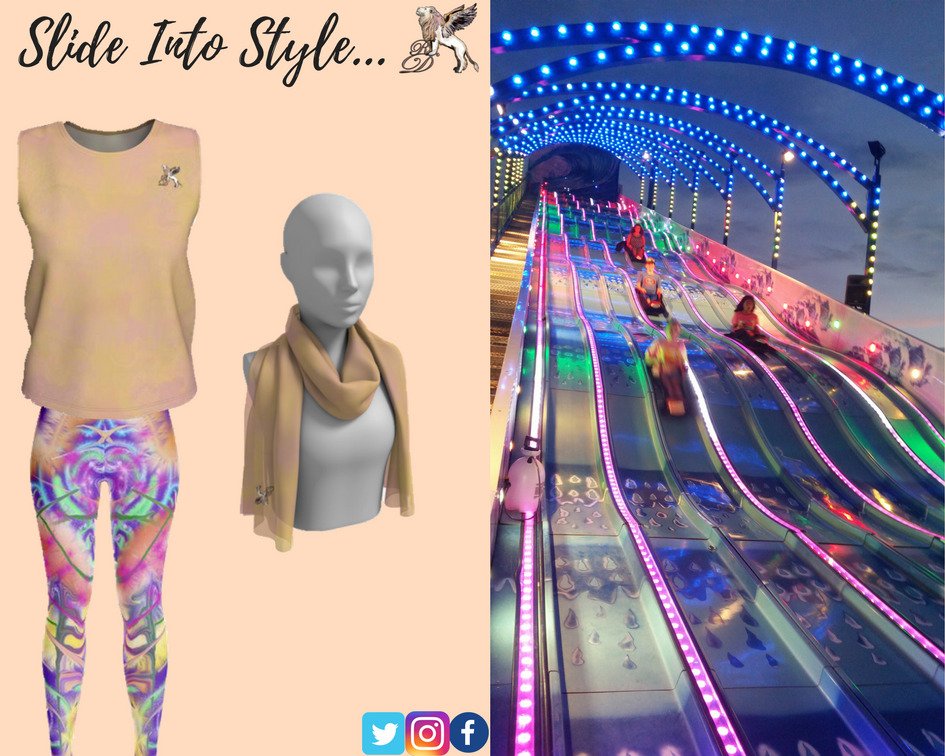 RAWDesignCafe's tweet image. The decision to call the shirt &amp;amp; scarf color Vegas Pink or Pink Sherbert took up WAY to much time #slideintostyle -the yoga pants are Zazzle