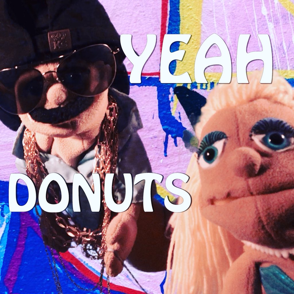 1vicandfriends's tweet photo. Watch the new official #music video! 👉🏻Yeah Donuts is now available for purchase or #streaming on several digital music services with more to be announced🎵Own today!🍩#VicandFriends #YeahDonuts #NewMusicVideo #VicTheRapper #rapmusic #rapper #newmusic #itunes #youtube #puppet https://t.co/LMMnz0Z0EU