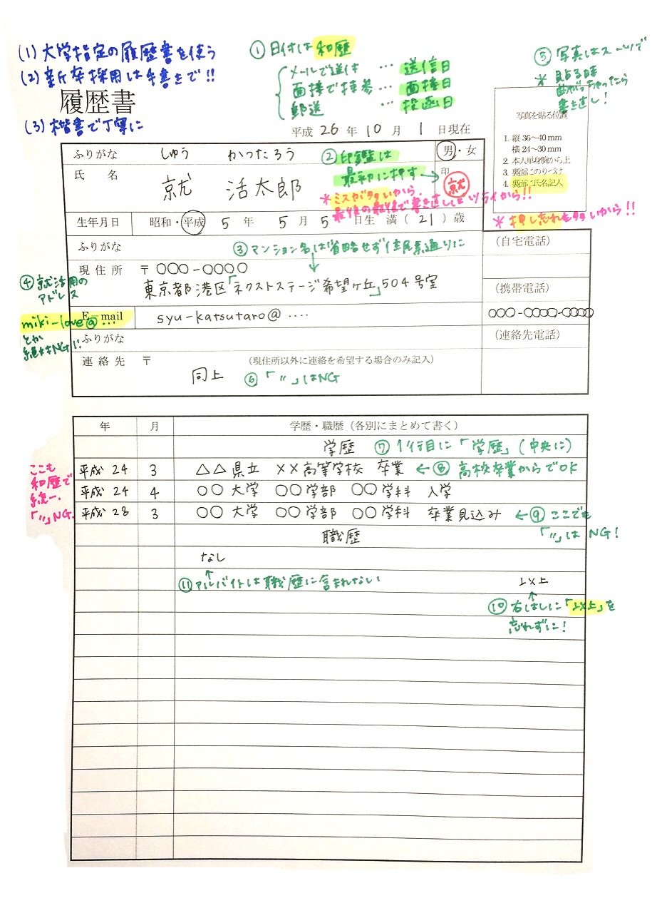 Twitter 上的 夏インターン対策19 履歴書書き方見本 履歴書を書いたことがない人もある人も ポイントを再確認しよう 書く際は誤字脱字に気を付けて ボールペンで丁寧に書こう T Co R7mwtdpzbj Twitter