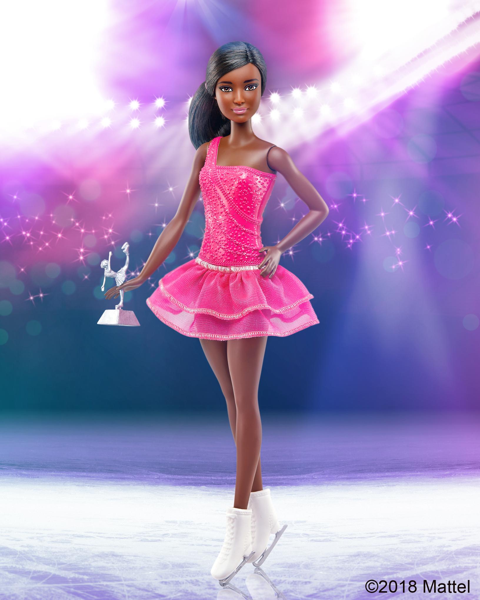 Barbie ice skater best sale doll