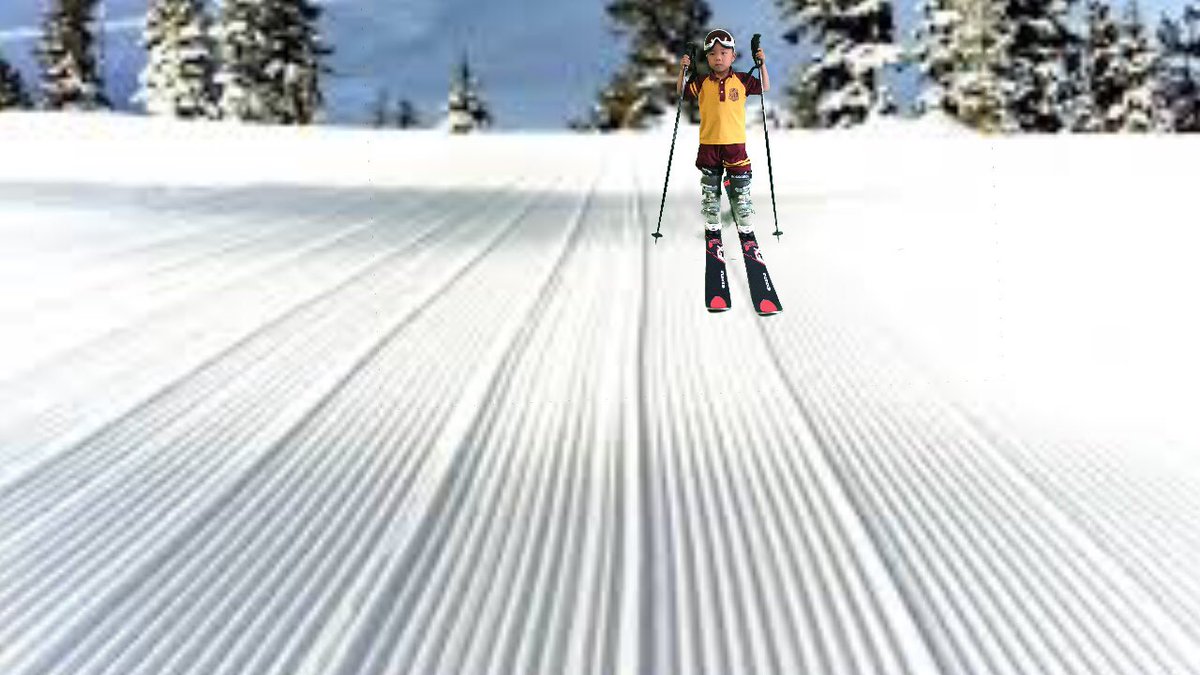 Toby from Kinder getting ready for the 2026 Winter Olympics