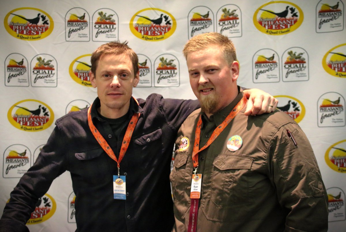 Had a great weekend at Pheasant Fest and Quail Classic!  Got to meet one of my outdoor role models, Steven Rinella. Epic dude, epic event, epic organization! #PheasantsForever #QuailForever #PheasantFest2018 #heroshot #myfirstTweet