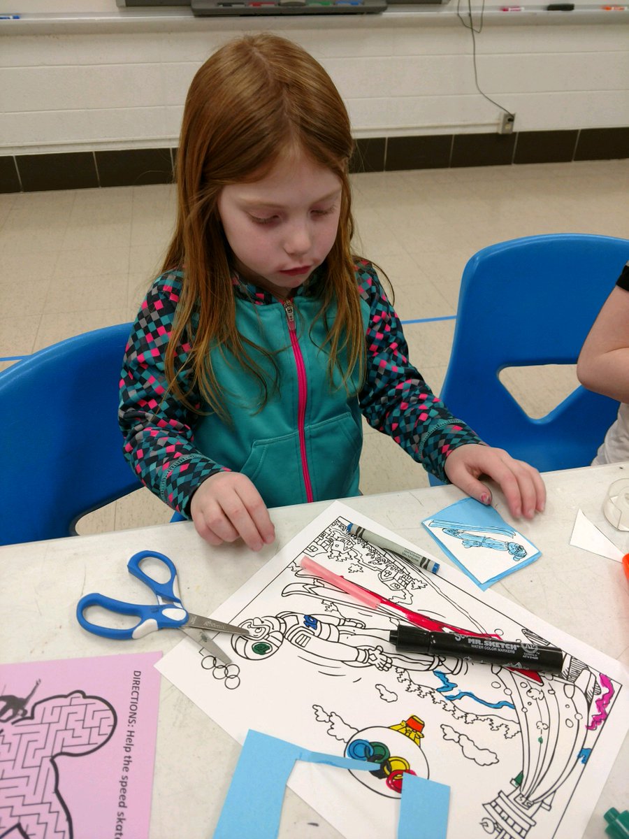 At each Afterschool Adventure session, we incorporate a #STEM activity.  This month, we learned about ski jumpers and how they gain energy to jump long distances.  We made ski jump straw rockets to test what would made our ski jumpers travel the farthest! #UMNExtWorks