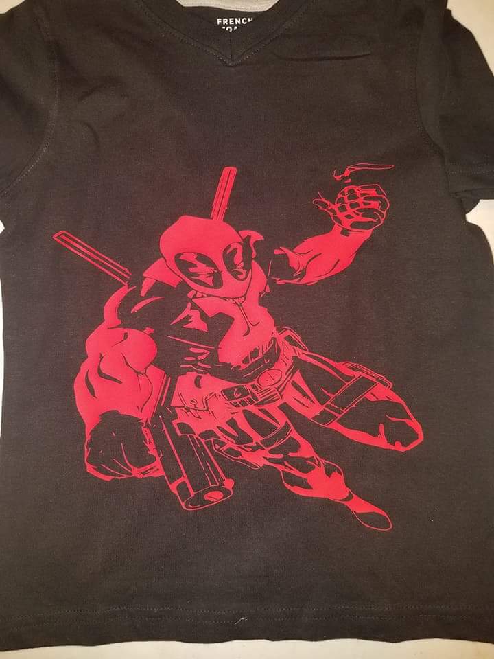 Life3lr's tweet image. Custom-made Deadpool t-shirts #3LR #kids #custom #tshirt much more