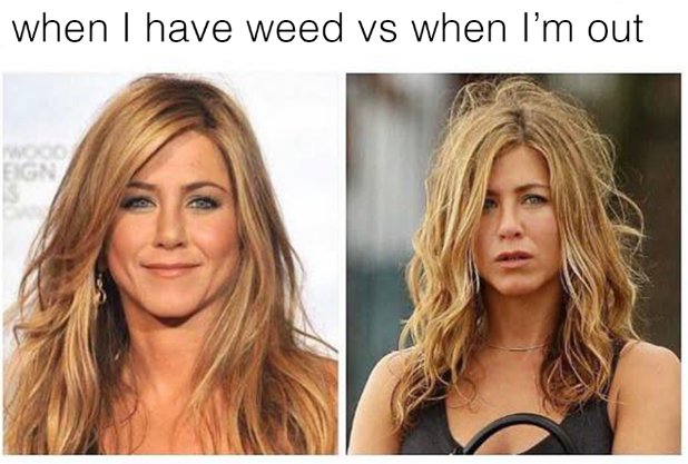 Mjcouponcode's tweet photo. When I have weed vs when I’m out.. 
.
.
.
.
#weed #mjcoupon #coupon #couponcode #mj #marijuanacoupon #medicalcannabis #MedicalMarijuana #MarijuanaMovement #Marijuanadelivery #MarijuanaFacts  #CannabisStrain https://t.co/VylD3F8Shv