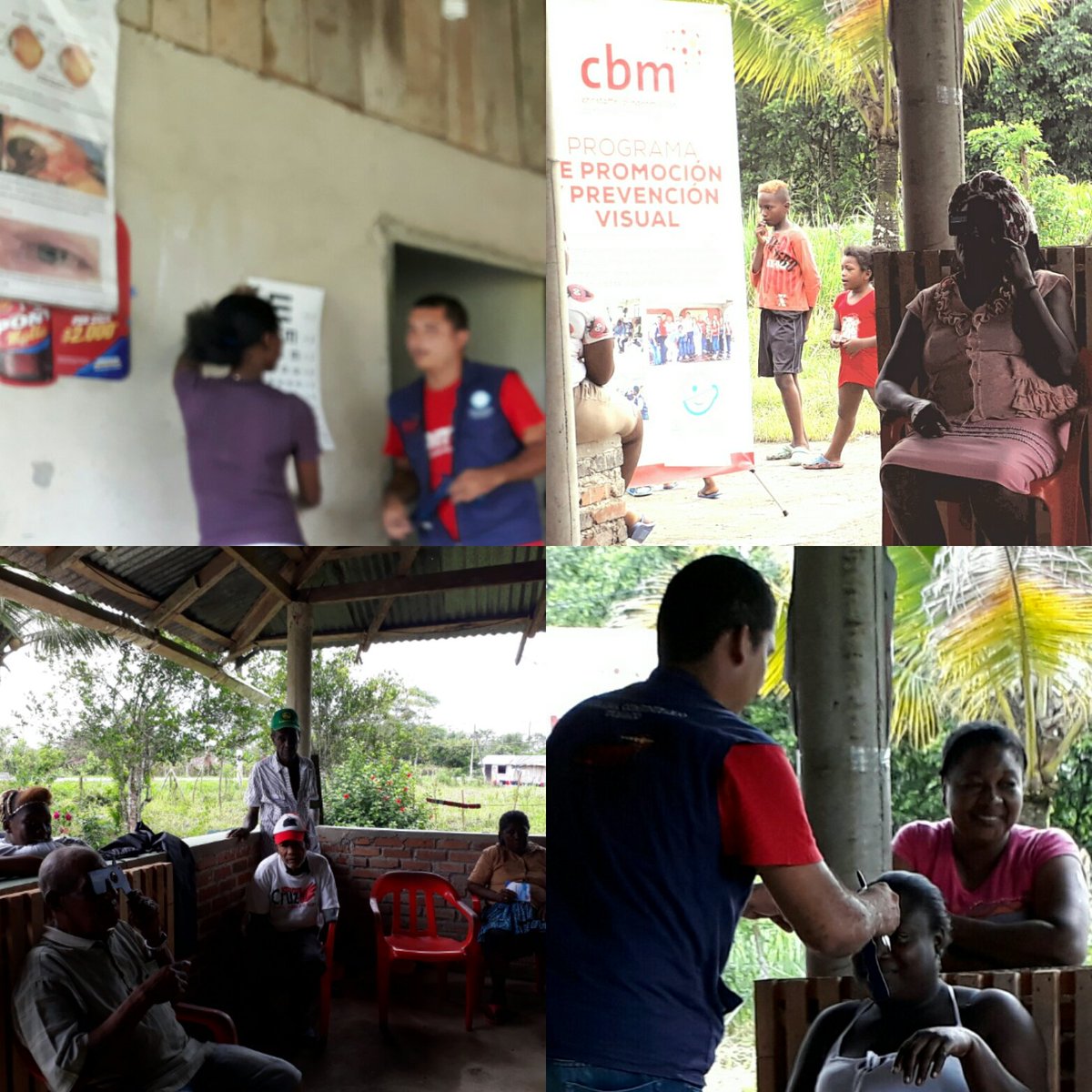 Realización de tamizajes a personas vulnerables en la zona rural tumaco. En la vereda la Unión,
En el programa promoción y prevención VISUAL gracias a todas las personas que nos apoyan.