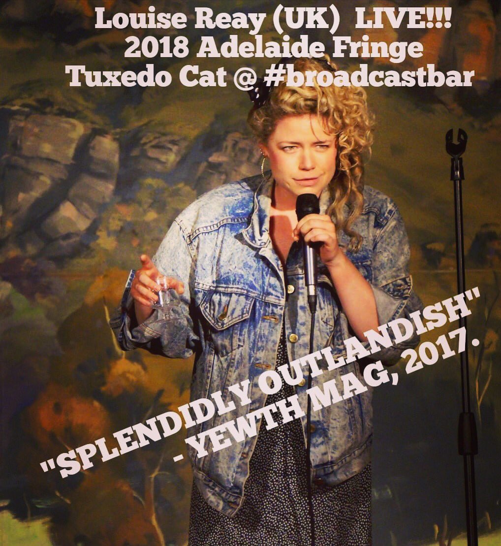 LouiseLaweez's tweet photo. Catch me new show Eraserhead at 6pm every day until 6th of March #AdelaideFringe #wtfringe #fringeaf #tuxedocat @ADLFringe #ADLfringe #adelaide @_tuxycat https://t.co/JOTMWveohd