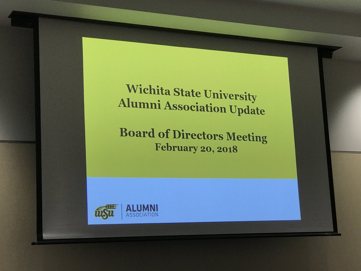 LilyWuKansas's tweet image. It’s always a good day to be a #Shocker! Glad to hear of all the innovations and collaborations happening at @WichitaState, during our @ShockerAlumni board meeting. #innovation #creatingtomorrowtoday