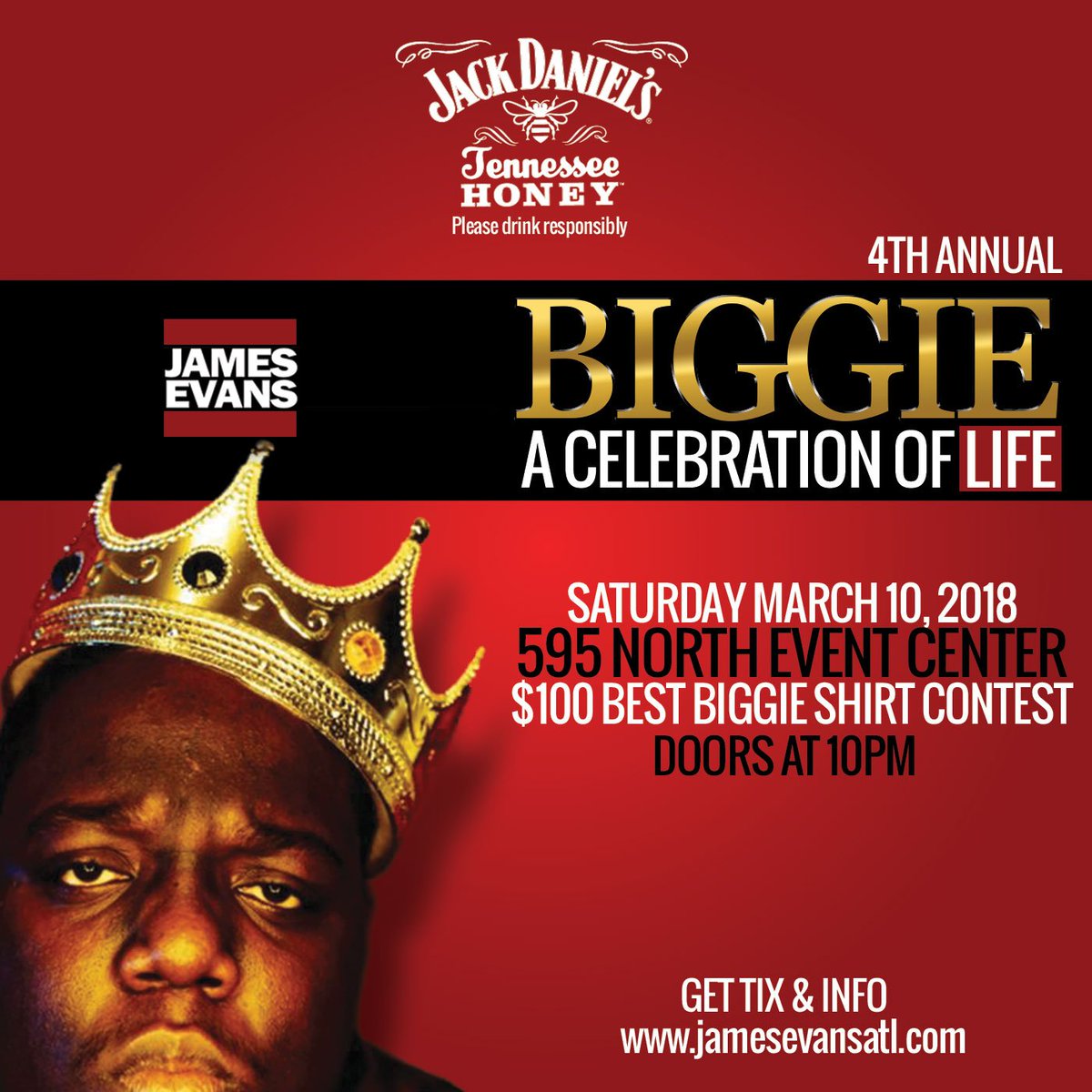 RecklessGTb's tweet photo. Atlanta’s #1 BIGGIE PARTY is BACK! FEATURING SPECIAL GUEST DJ MISTER CEE.   Get DETAILS and TICKETS @ https://t.co/Pp8qdYtijZ    GET YOUR BIGGIE SHIRTS READY!   @JamesEvansAtl https://t.co/QrhRfksHFM