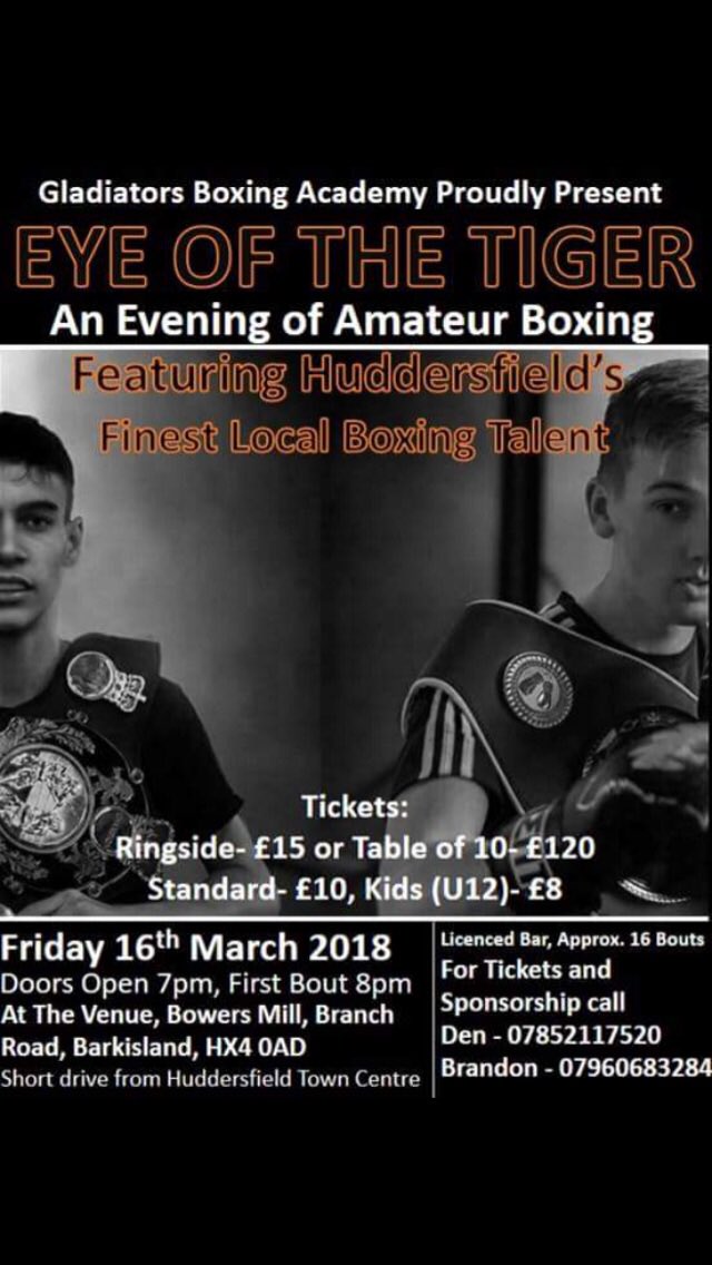Our next show just over 3 weeks away! Get in touch for tickets 🥊 sure to be a great night 👊🏼 #TeamGBA