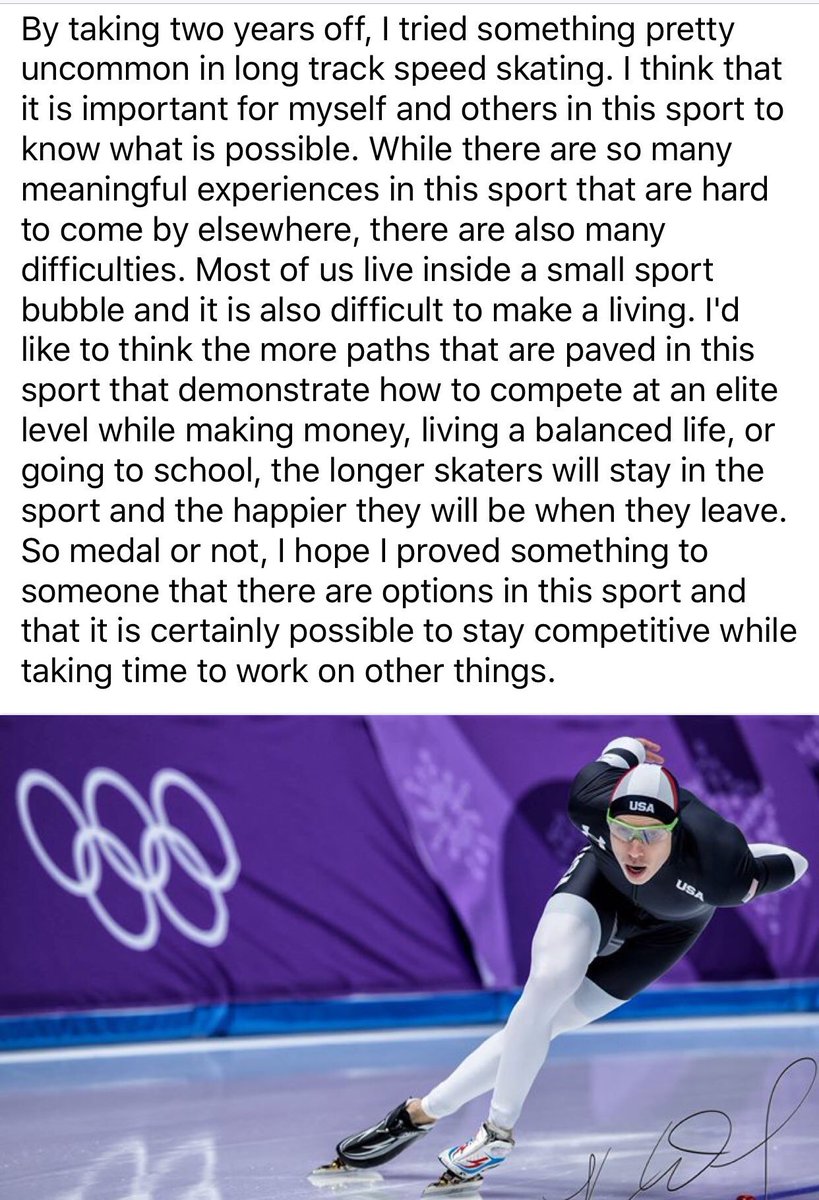 USSpeedskating's tweet photo. .@BrianTHansen’s thoughts on the 1500m and taking time off. Races in the first ever Olympic Mass Start race on Feb. 24. https://t.co/cb4FSR28gs