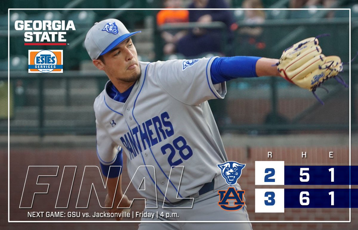 GSU_Base's tweet image. Heartbreaking loss after a tremendous effort by the Panthers, but Auburn scores 2 in 9th to win.