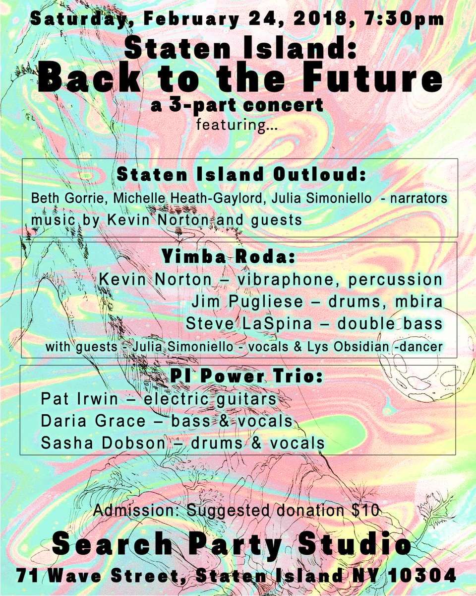 patirwinmusic's tweet photo. If you’re on Staten Island this Saturday join the PI Power Trio at Search Party Studio. We’ll be with the great Kevin Norton and his band with Jim Pugliese and Steve LaSpina. The music starts at 7:30. #StatenIsland #snugharbor #pipowertrio @vurnt22 #livemusic #searchpartystudio https://t.co/TlTws7h1Tn