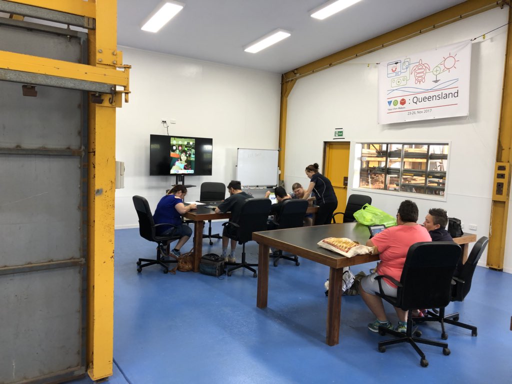 ChadRenando's tweet photo. Incredible makerspace in @bundabergrc, strong disability focus, work retracing, coding programs, @CLSQueensland &amp; @TADQ disability leadership, what may be the largest green shed in Southern Hemisphere with planned just in time micro herbs production. Amazing! https://t.co/trADA9k3jM
