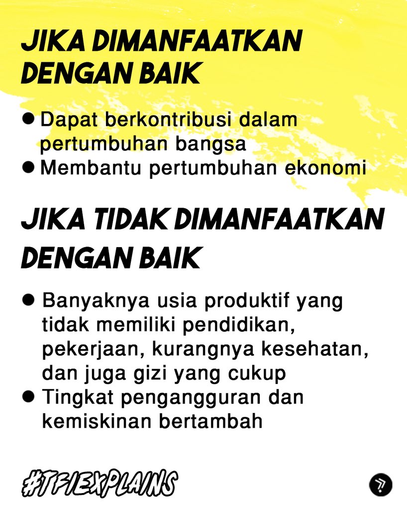 thefactisco's tweet photo. Mau punya anak lebih dari 2? Eits, tapi 2 tahun lagi kita akan menghadapi bonus demografi lho! Kira-kira apa aja yang perlu dipersiapkan? Yuk simak infonya! (Bagian 2)👇

#thefactis #tfiexplains #tfinews #bonusdemografi #Indonesia https://t.co/BVCv8M24DC