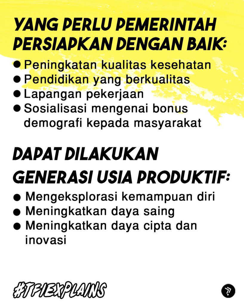 thefactisco's tweet photo. Mau punya anak lebih dari 2? Eits, tapi 2 tahun lagi kita akan menghadapi bonus demografi lho! Kira-kira apa aja yang perlu dipersiapkan? Yuk simak infonya! (Bagian 2)👇

#thefactis #tfiexplains #tfinews #bonusdemografi #Indonesia https://t.co/BVCv8M24DC