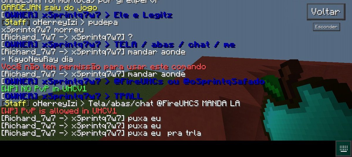 Fora esse chat que está cortado.