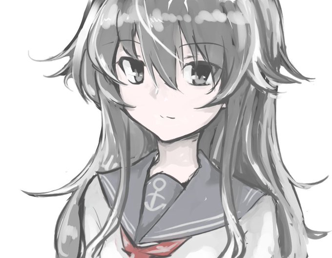 厚塗りrkgk
響のつもりで描いてたんだけど色味的に暁になったん('ω') 