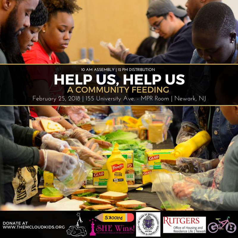 Nadus's tweet photo. @ThemCloudKids are feeding the community and giving back to those in need this Sunday in Newark. "I am who I am because of who we ALL are" <3 RSVP at https://t.co/adV00nbDSn A RT does a lot. spread word. Thanks Guys ! #HELPUSHELPUS https://t.co/y9fpLRjSkv