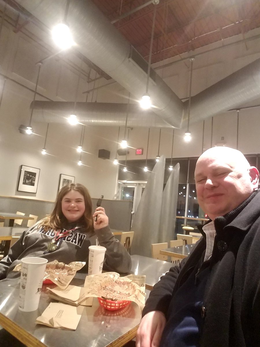 Thanks to @ChipotleTweets in #Topeka for being open after the #icestorm so that @BearmanRebecca and I can have a #privatediningexperience