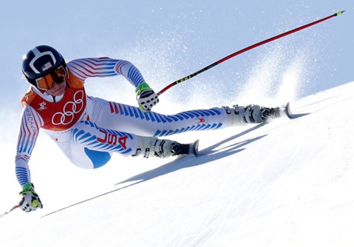 Hope everyone is watching the Women's Olympic Downhill right now!   L I N D S E Y  •  V O N N is currently in 2nd, Breezy Johnson in 5th,Laurenne Ross is in 9th, and  Alice Mckennis  is up next!!  Let's go!!  👊👊💙 #dreambig #inspire #achieve  PC: GettyImages from Olympic SG