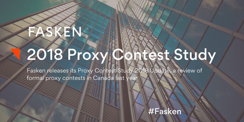 FaskenLaw's tweet image. &quot;@FaskenLaw’s 2018 Proxy Contest Study: The Dissidents Strike Back&quot; bit.ly/2HwWjgd #Fasken #ProxyContest #ActivistInvestor