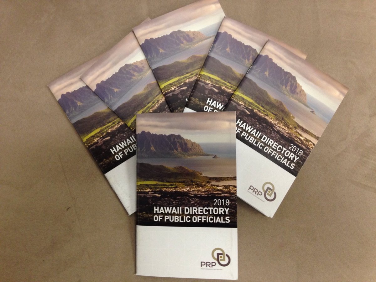 The 2018 Hawaii Directory of Public Officials is hot of the press and available online!
prp-hawaii.com/wp-content/upl…