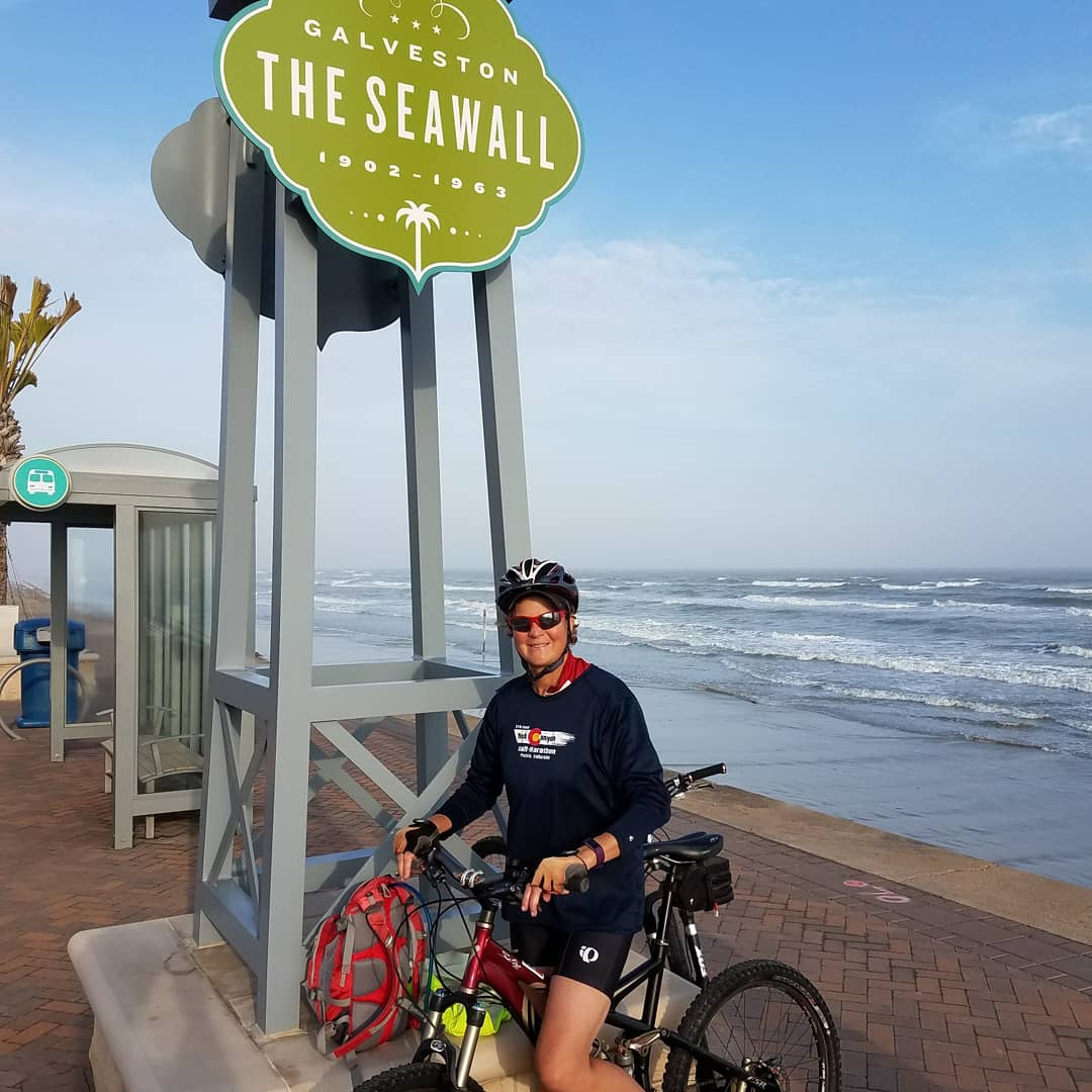 Biking the Seawall in Galveston, TX. Not a difficult bucket list item, but a sweet one for sure. 🚴#getoutsideandexplore #bucketlistcheckoff